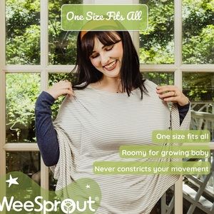 Vintage Black Stripe WeeSprout breastfeeding cover